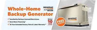 Free Estimate on a Whole-House Backup Generator from Berkeys