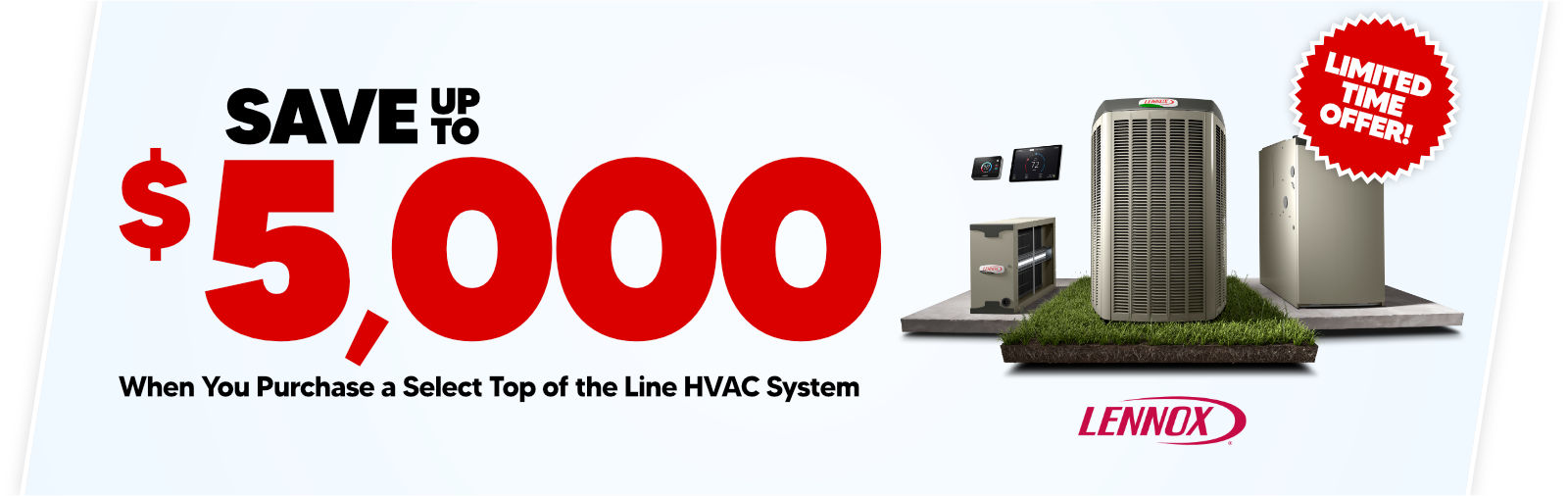 Save Up To $5,000 On a New HVAC System