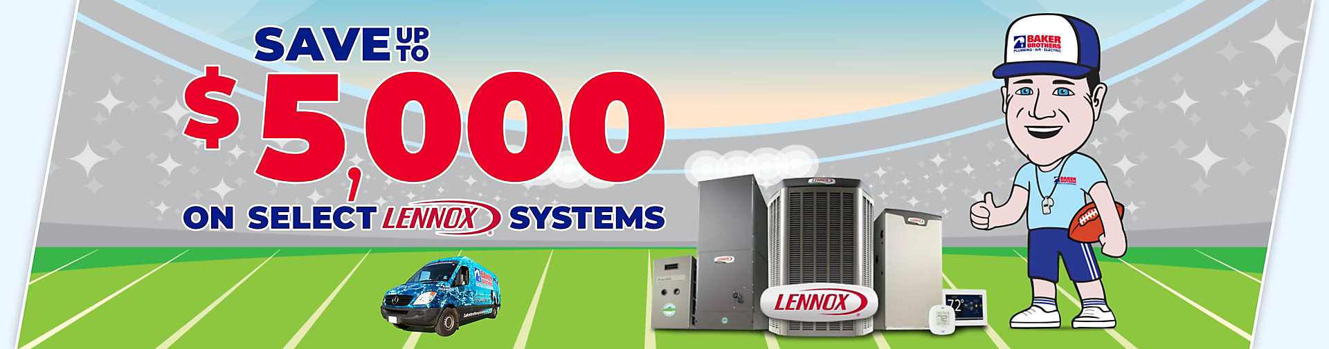 Get Up To $5,000 Off Select Lennox Systems