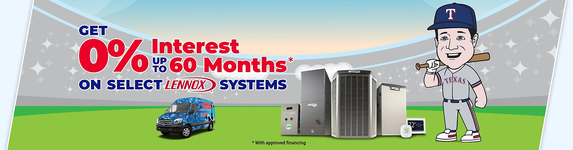 0% Interest Financing Up To 60 Months On Select Lennox Systems