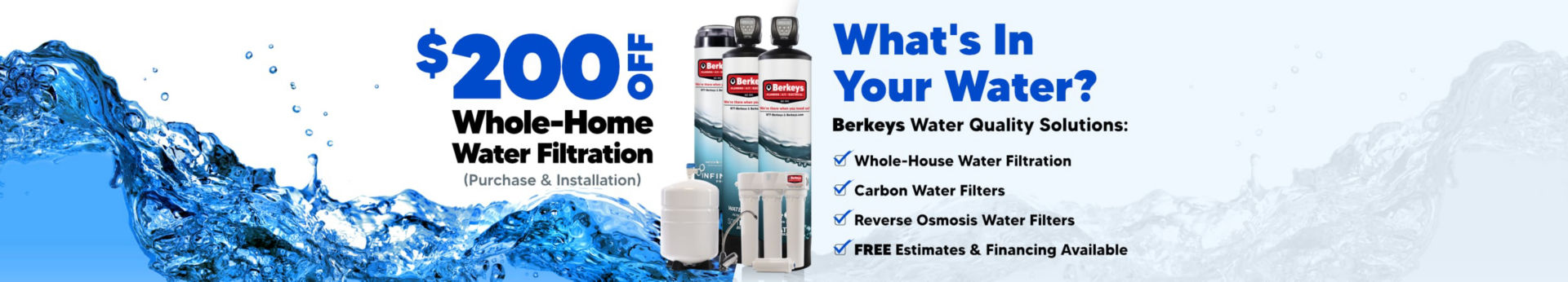 $200 Off Whole-Home Water Filtration