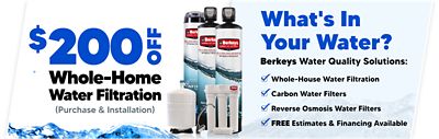 $200 Off Whole-house Water Filtration