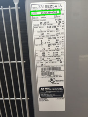 1 ton deals split ac watts