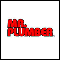 Mr. Plumber red logo with white background
