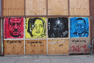 George Floyd, Brainna Taylor, Malcolm X, Martin Luther King Jr.