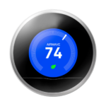 Nest Thermostat Blue no background