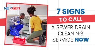 7 signs to call a sewer drain cleaning service now with tech cleaning drain under sink