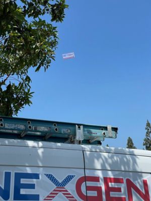 NexGen Banner flying over