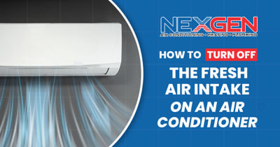 Air leaving an Air Conditioner.