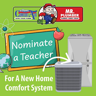 Nominate a teacher for a new home comfort system