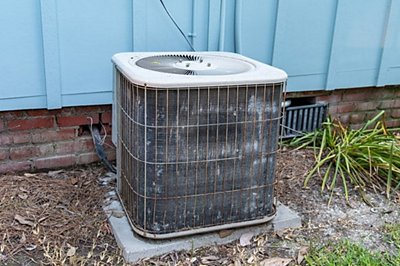gritty and old ac unit