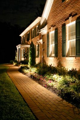 An Atlanta area home with outdoor lighting