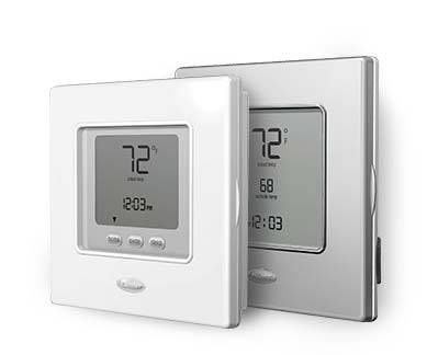 Two white Performance Edge Thermostats