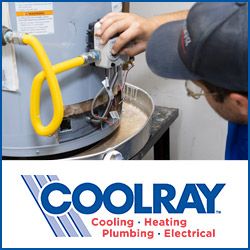 Coolray plumber repairing a water heater