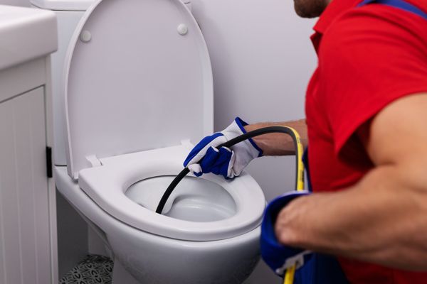 plumbing maintenance unclog toilet