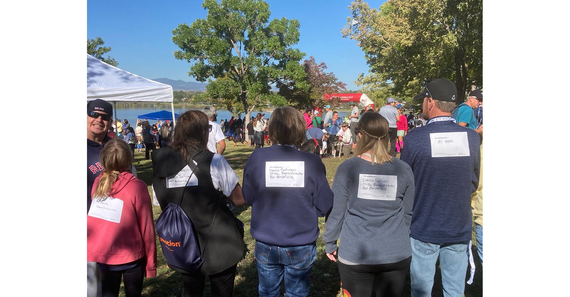 Plumbline and family at the ALS walk