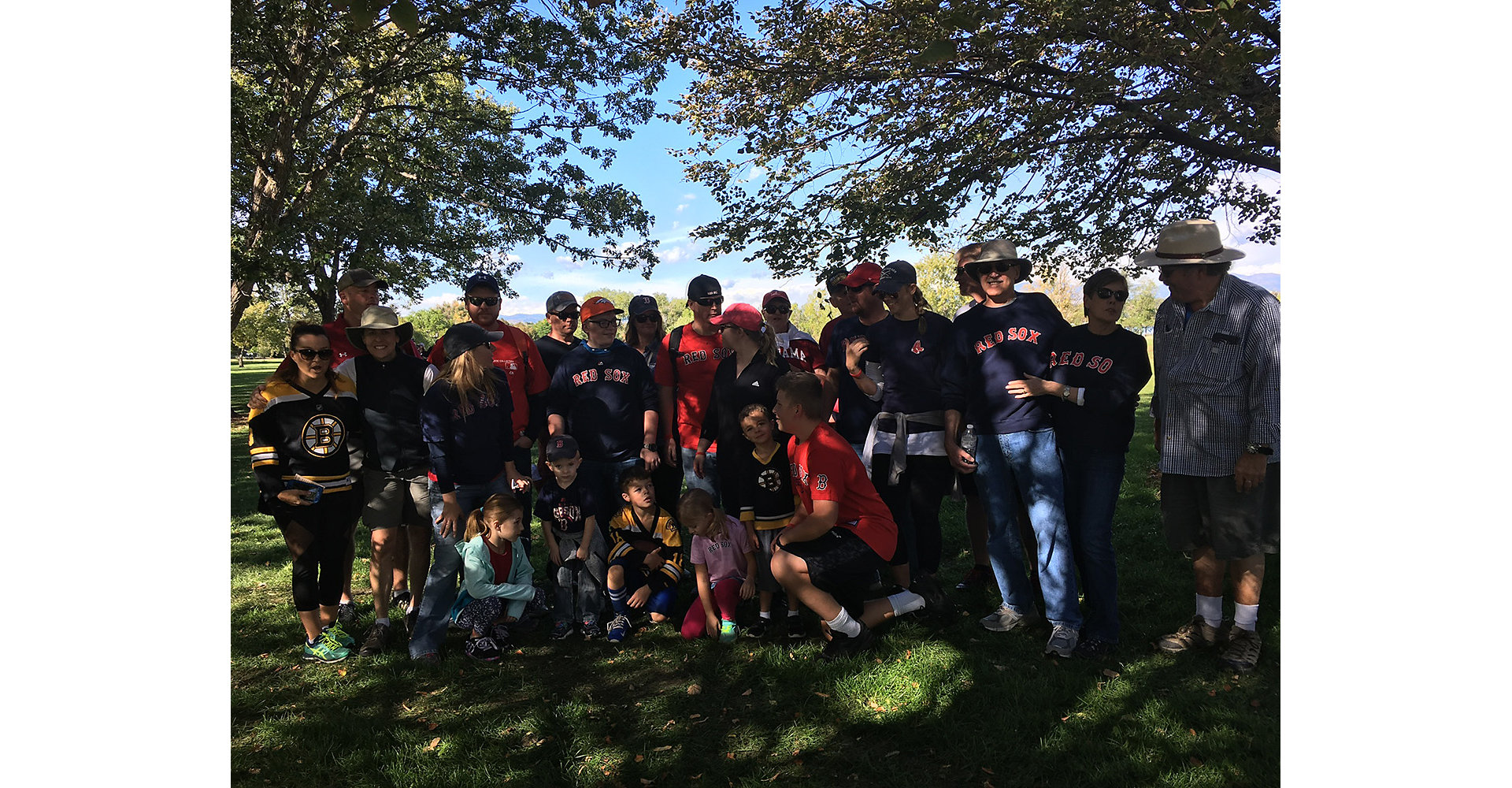 Plumbline group at the ALS walk