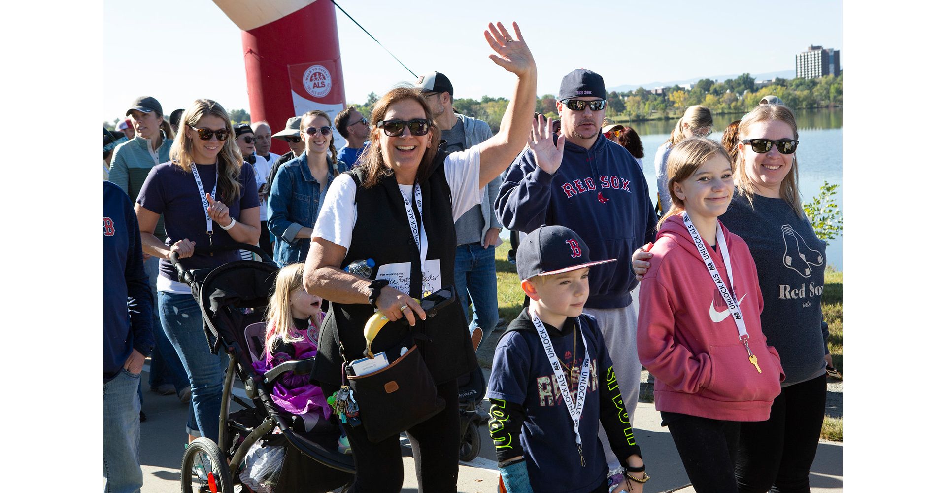 Plumbline group at the ALS walk