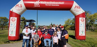 Plumbline group at the ALS walk