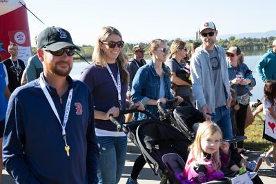 Walking at the ALS event.