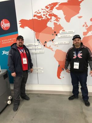 NexGen Techs standing in front of map