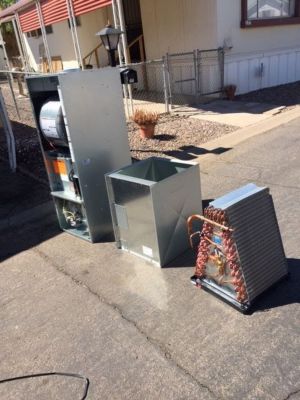 Evaporator coil and air handler