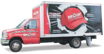 Red Cap Plumbing Service Van