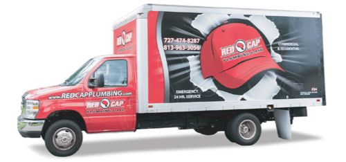 Red Cap Plumbing Service Van