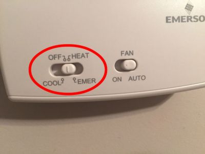cool vs off thermostat