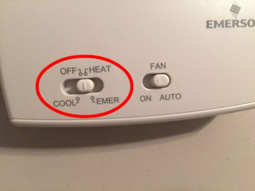 cool vs off thermostat