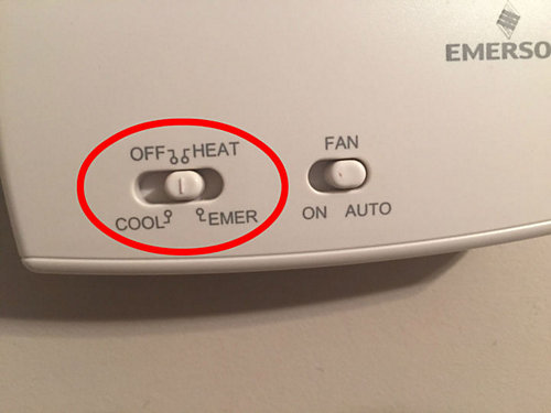 cool vs off thermostat