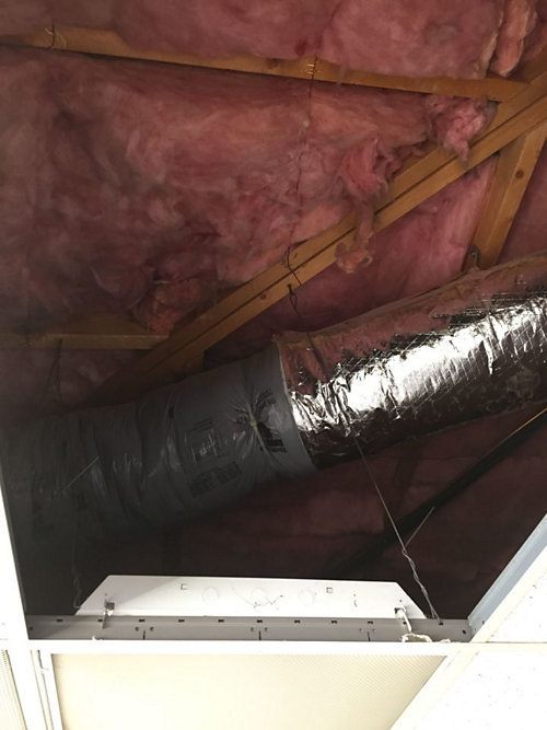 Duct Inside an Attic