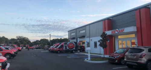 Outside of Red Cap Plumbing's office location