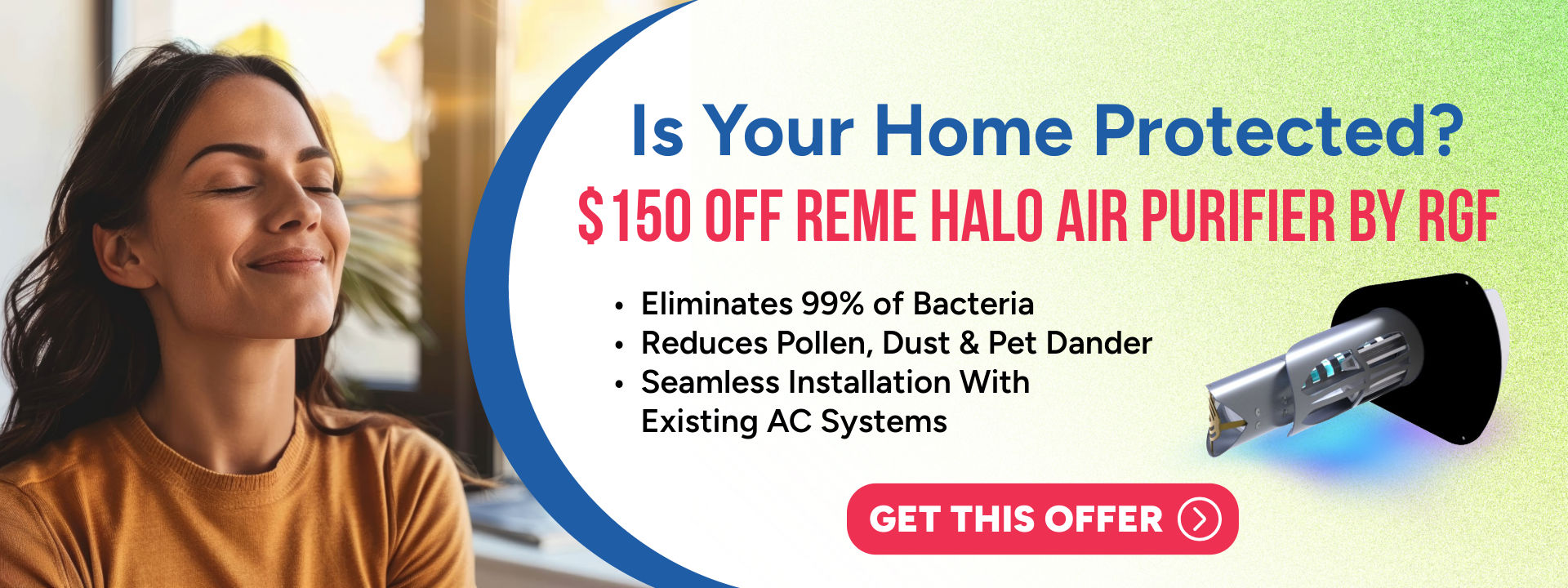 Is your home protected? $140 off Reme Halo Air Purifier by RGF