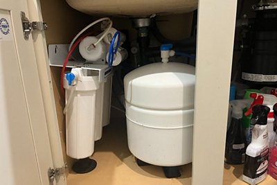 RO tank with a leak
