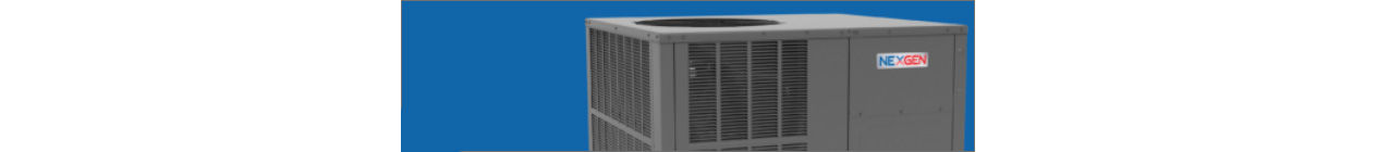 Rooftop AC unit with a blue background