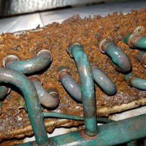 Rusty Coil due to weather