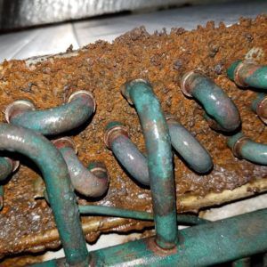 Rusty Coil due to weather