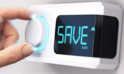 Image of a thermostate with the words SAVE NOW on it