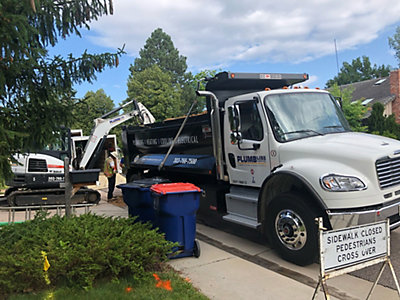 Sewer Replacement Excavation in Fort Collins