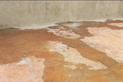 Leak in concrete slab 