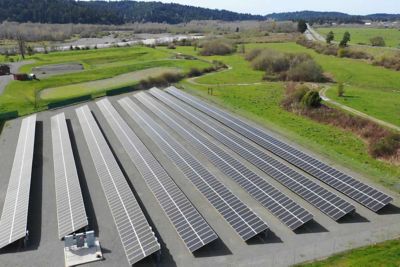 A solar farm