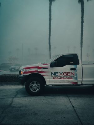 NexGen truck in bad weather