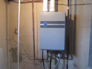 Tankless water heater installation