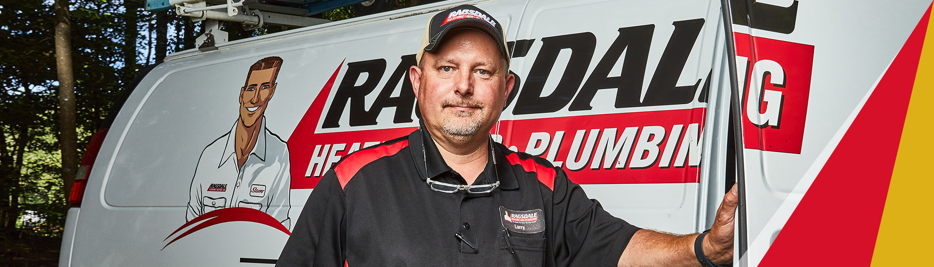 Ragsdale electrician in front of van