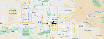 Tempe, AZ Service Area Map