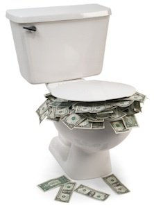 Leaking Toilet Wasting Money