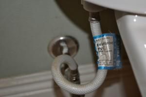 Toilet water supply line