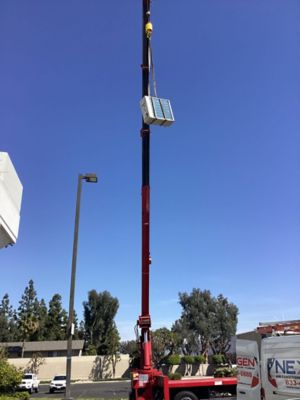 Lifting Equipment onto a Roof mechanically