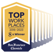 Top Workplaces for 2016-2023 - 8x Winner - San Francisco Chronicle